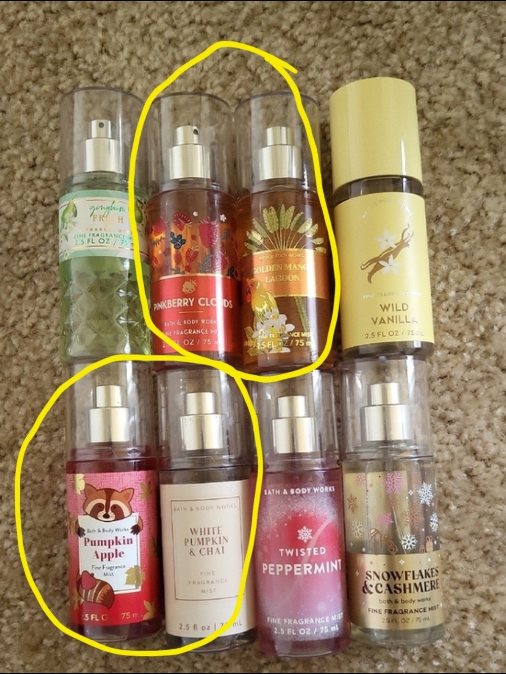 Bath & Body Works Travel Set Of 4